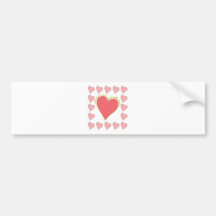 Hearts Bumper Stickers