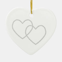 Hearts Christmas Tree Ornaments