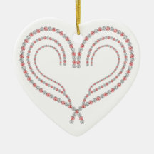 Hearts Christmas Tree Ornaments