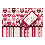 Hearts Confection Gift Tag Business Cards