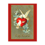 Hearts, Doves and Valentine Greetings Postcards