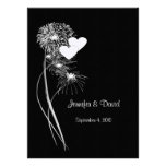 Hearts & Fireworks Wedding Invitation