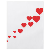 hearts flying to heaven icon flyer design