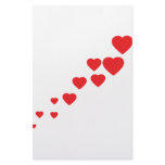 hearts flying to heaven icon stationery design