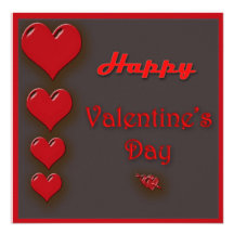Hearts for a Valentine´s Day Party  Invitation