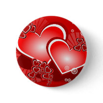 Hearts for Love Pinback Buttons
