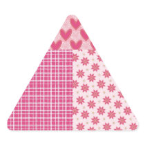 Hearts Forever Triangle Stickers