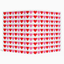 Hearts,Hearts,Hearts 3 Ring Binder