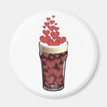 Hearts In A Beer Fridge Magnets