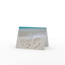 Hearts in the Sand "Thank You" Cards