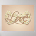 HEARTS, LOVE & ROSES by SHARON SHARPE posters