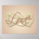 HEARTS, LOVE & ROSES by SHARON SHARPE Posters