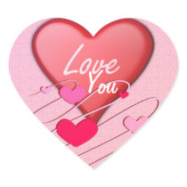 Hearts Love Sticker