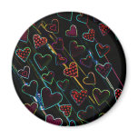 hearts mousepad fridge magnet