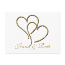 Hearts of gold post card