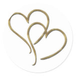 Hearts of gold sticker