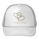 Hearts of gold trucker hats