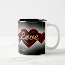 Hearts of  Love. Mugs
