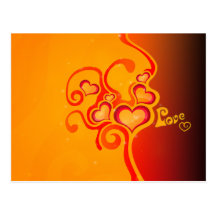 Hearts of Love Postcards