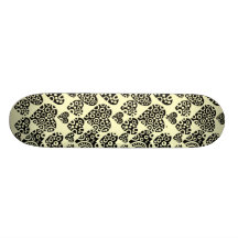 Hearts on Cream Skateboard Deck