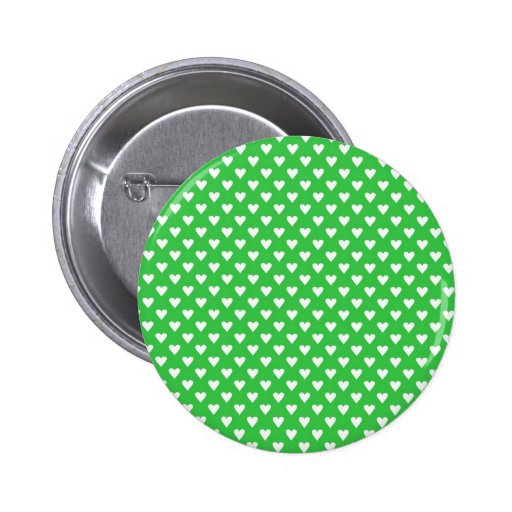 Hearts on Green Buttons