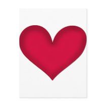 hearts on paper postcard