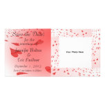 Hearts On Pink Picture Card