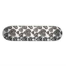 Hearts on White Skate Deck