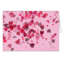 hearts pink Card