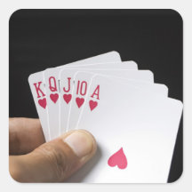 Hearts Royal Flush (2) Stickers