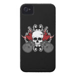 Hearts Skull Guitars Music iPhone 4 Case