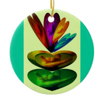 Hearts Speak I Love you Ornament