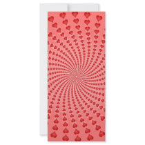 Hearts Spiral: Vector Artwork: Rack Card Design