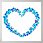 Hearts & Stars Butterfly Heart Poster