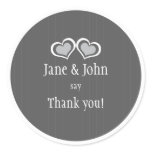Hearts Thank You Stickers stickers