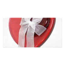 HeartsRibbon080209 Custom Photo Card