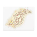 HeartTattoo and Flowers (yellow) postcards