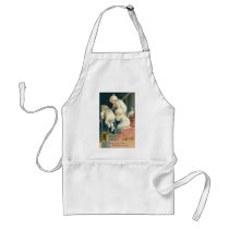 Hearty Christmas Wishes Kid's Peeking Card Apron
