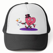 Hearty Man Performs Magic Trucker Hats