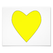 hearty yellow with outline.png photographic print