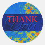 Heat Seeking Thank You Envelope Label Seal Sticker stickers
