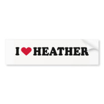 HEATHER BUMPER STICKER