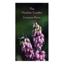 Heather Horticultural business card
