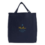 Heather Name With English Meaning Black Canvas Bag