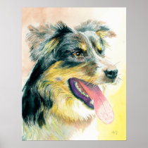 Heather the Border Collie Print
