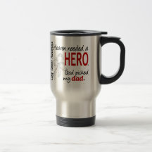 Heaven Needed a Hero Dad Lung Cancer Coffee Mug