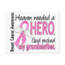 Heaven Needed A Hero Grandmother Breast Cancer Postcards