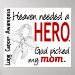 Heaven Needed A Hero Mom Lung Cancer Print