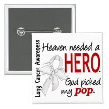 Heaven Needed A Hero Pop Lung Cancer Pins