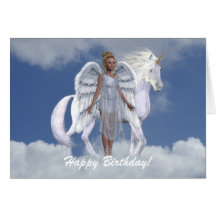 Heavenly Angel Unicorn Scene Cards